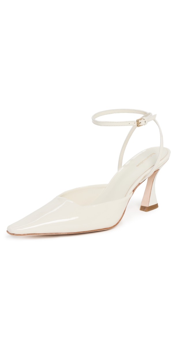 Reformation Natasha Pumps White Patent