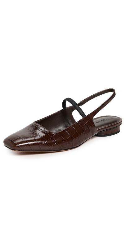 Vince Venice-2 Flats Cacao Brown