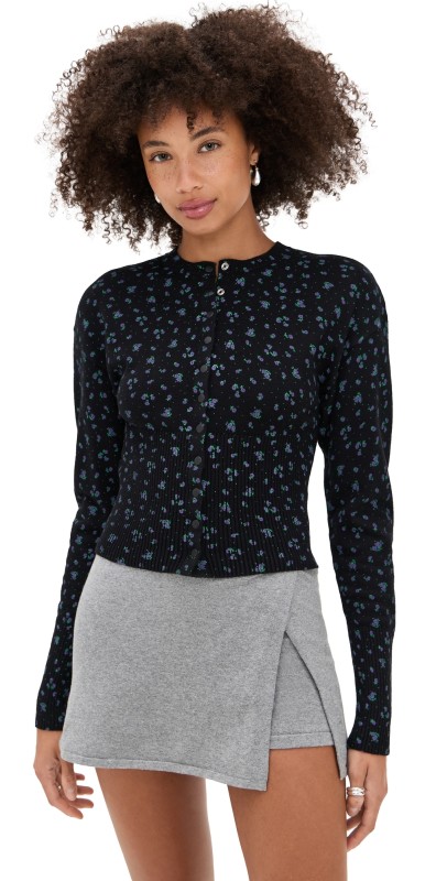 Lioness Head In The Clouds Cardigan Onyx Floral