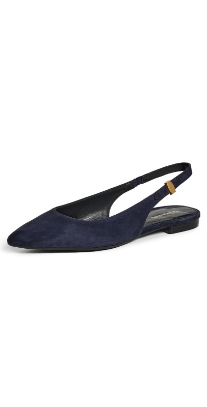 Veronica Beard Shina Flats Navy