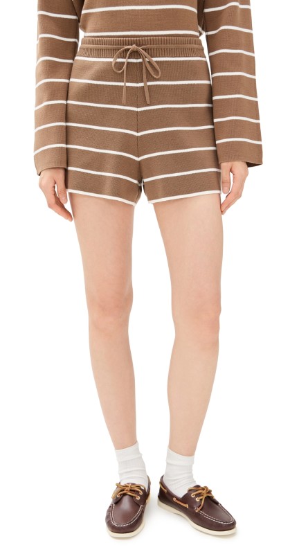La Ligne Leo Shorts Tan / Cream