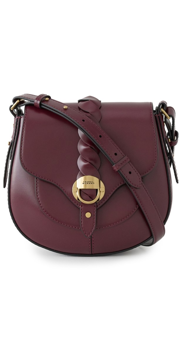 Isabel Marant Altay Small Crossbody Bag Burgundy