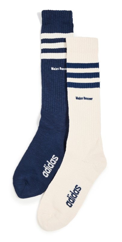 adidas Adidas x Wales Bonner 2 Pack Socks Wonder White/Collegiate Navy