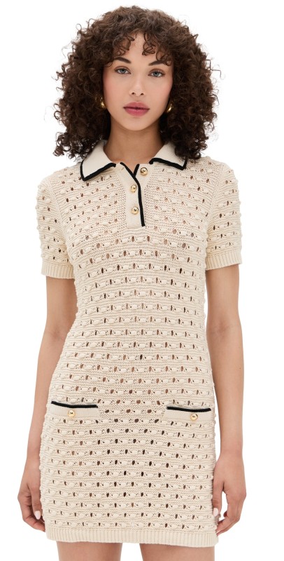 FRAME The Bauble Dress Cream