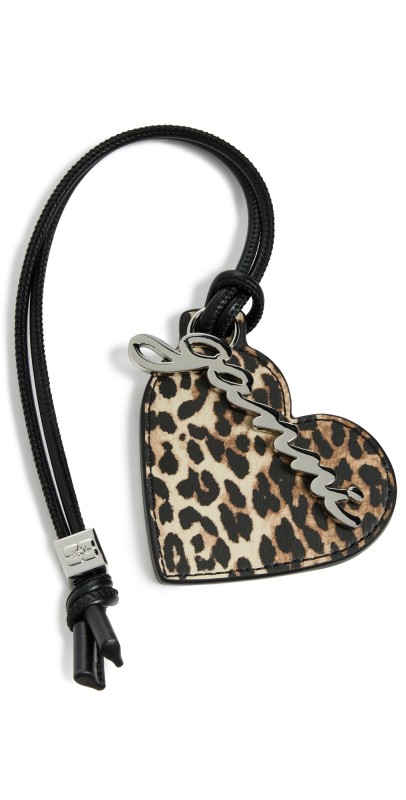 GANNI Ganni Bou Heart Mirror Leopard