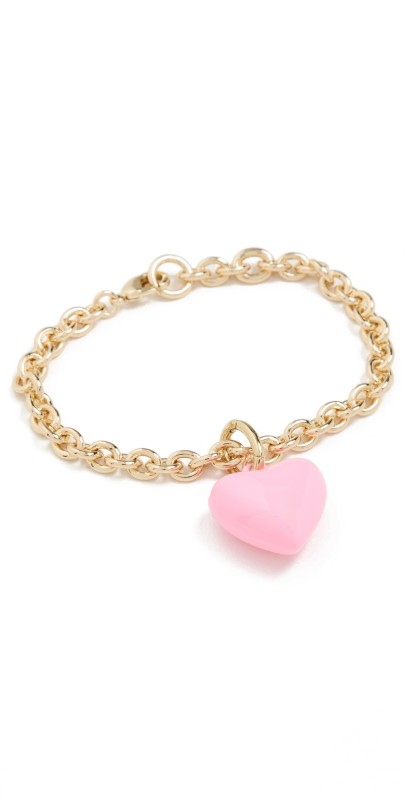 Roxanne Assoulin The Mini Happy Heart Bracelet Pink