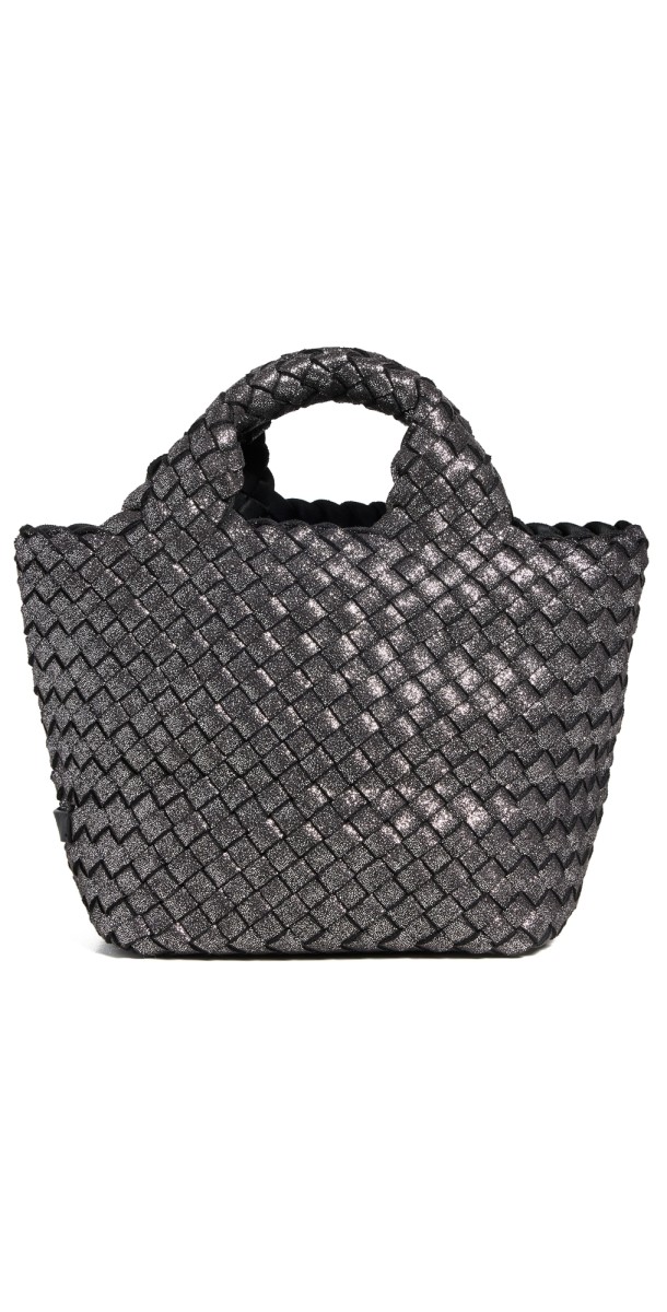 NAGHEDI St. Barths Petit Metallic Tote Titanium