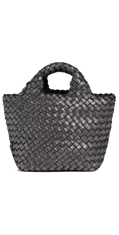 NAGHEDI St. Barths Petit Metallic Tote Titanium