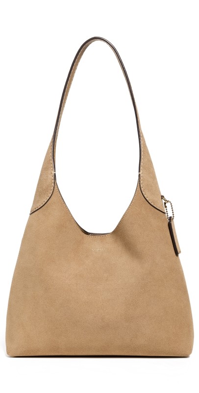 Coach Suede Brooklyn Shoulder Bag 28 B4/Sand
