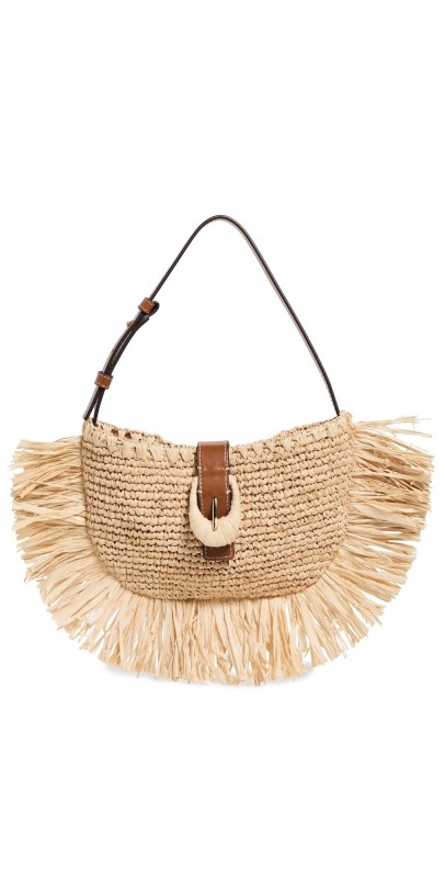 STAUD Alana Bag Desert Sand Raffia