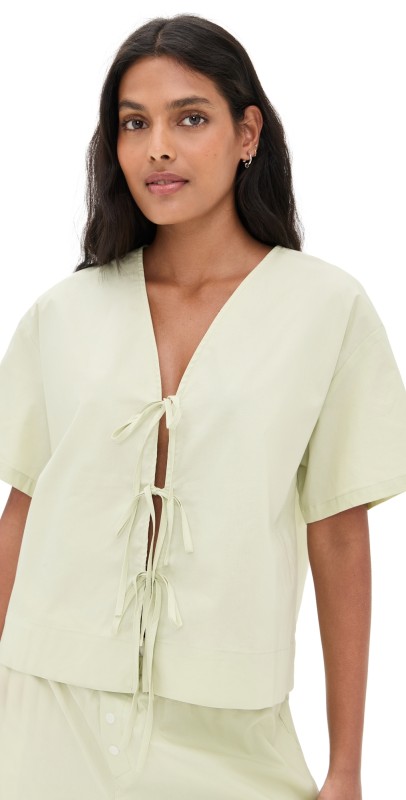 WAYF Tabitha Top Light Green