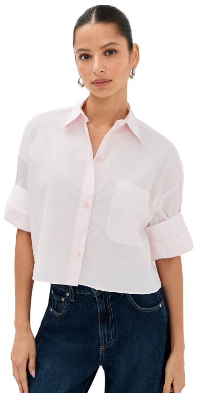 TWP Next Ex Buttondown Pale Pink