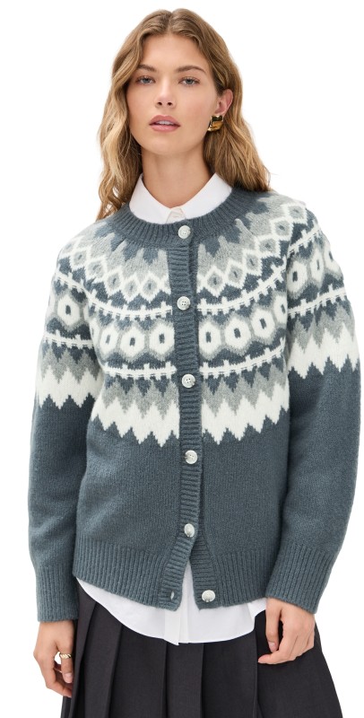 Favorite Daughter The Snowed In Cardigan Charcoal