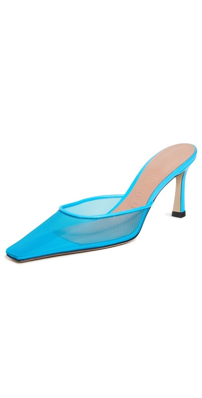 The Attico Juno Mules Bright Light Blue