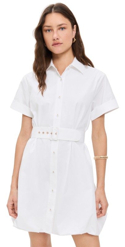 HEVRON Harlow Dress White