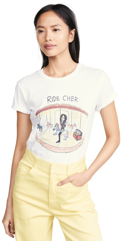 Unfortunate Portrait Ride Cher T-Shirt White