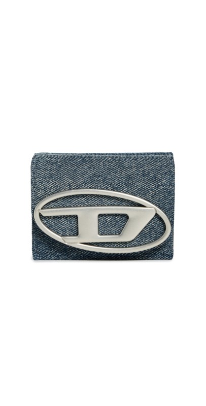 Diesel 1DR Tri Fold Coin XS II Wallet 420 - Medium Blu