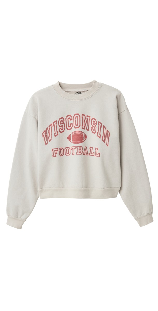 Wisconsin Design Team Wisconsin Football Sweatshirt Grey