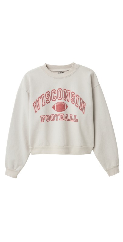 Wisconsin Design Team Wisconsin Football Sweatshirt Grey