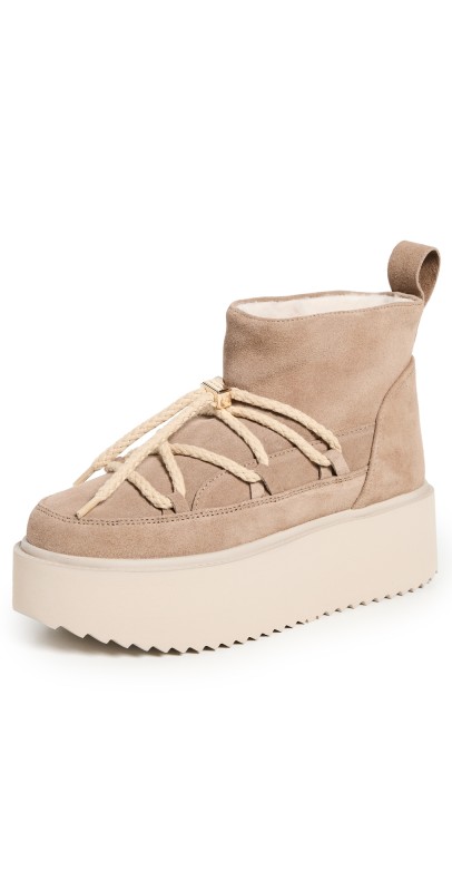 Inuikii Classic Low Platform Boots Beige