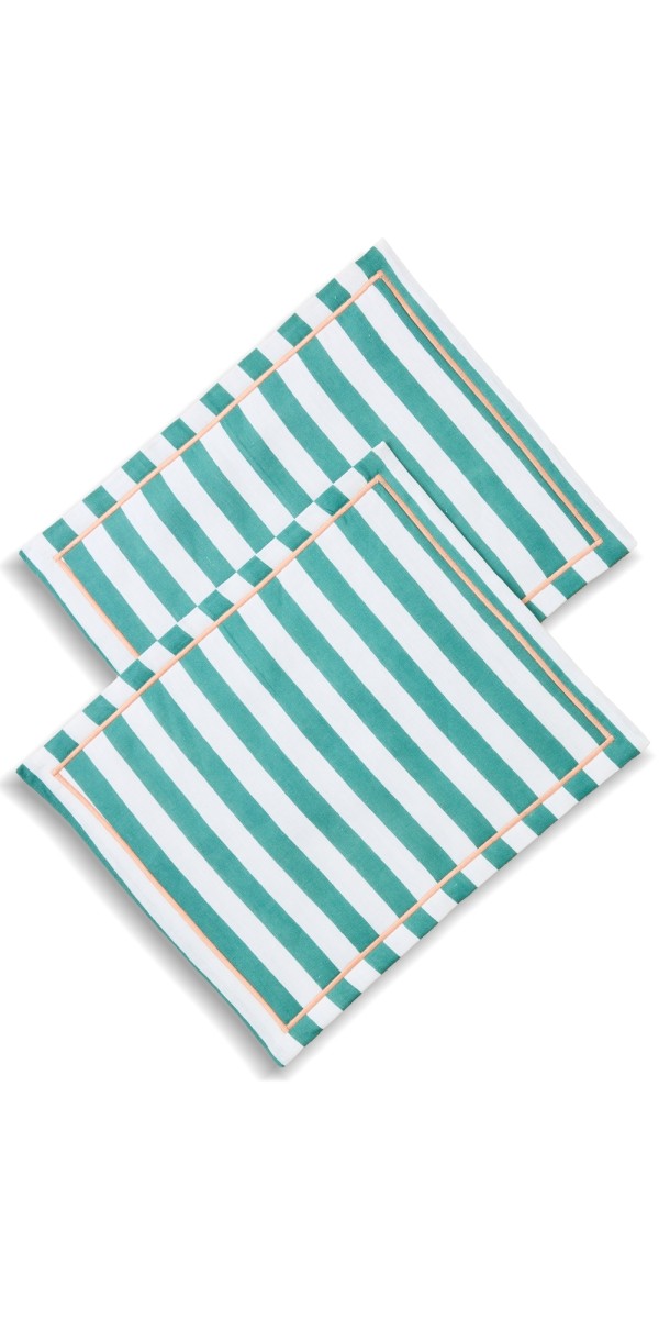 La DoubleJ Placemat Set of 2 Riviera Verd