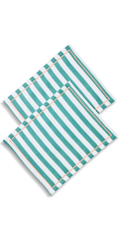 La DoubleJ Placemat Set of 2 Riviera Verd