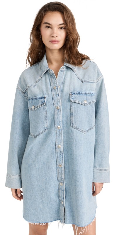 AGOLDE Jessa Shirt Dress Flush