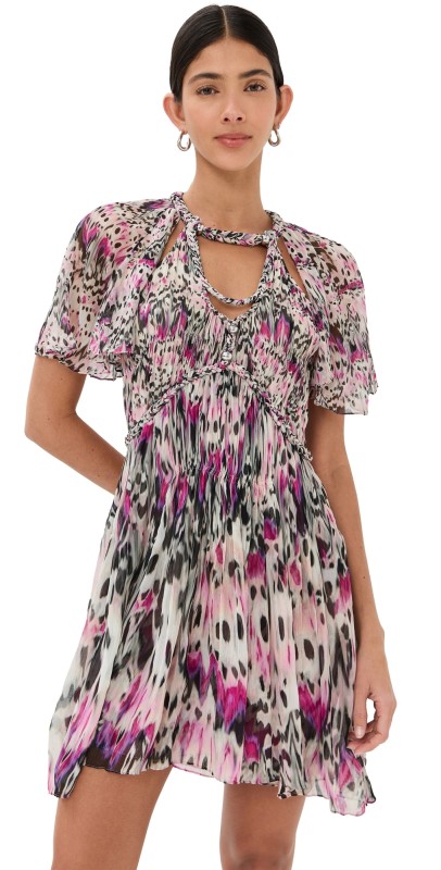 Isabel Marant Randalia Mini Dress Pink