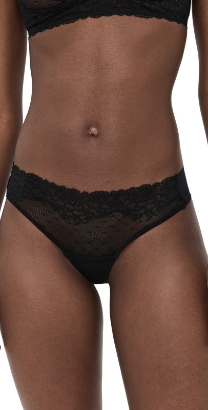 Commando Double Take Lace Thong Beige