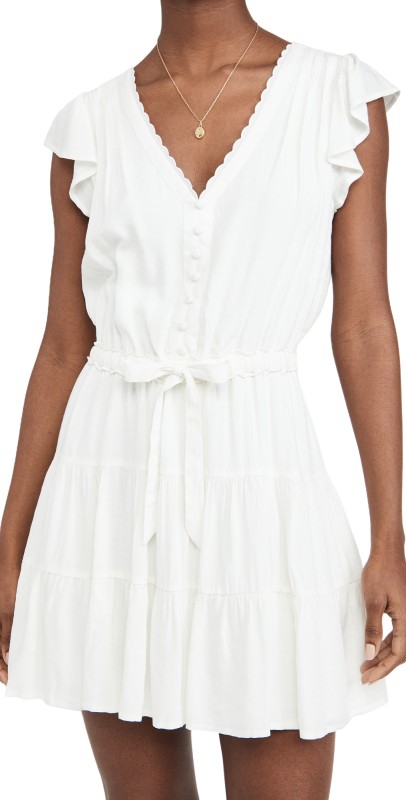 PAIGE Rosalee Dress White