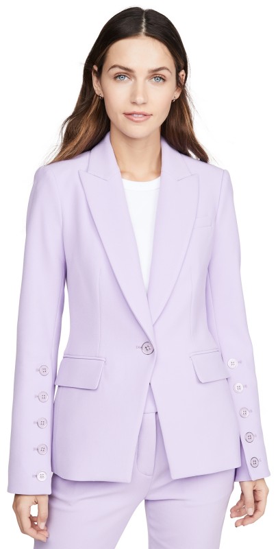 Veronica Beard Fogg Dickey Jacket Lilac