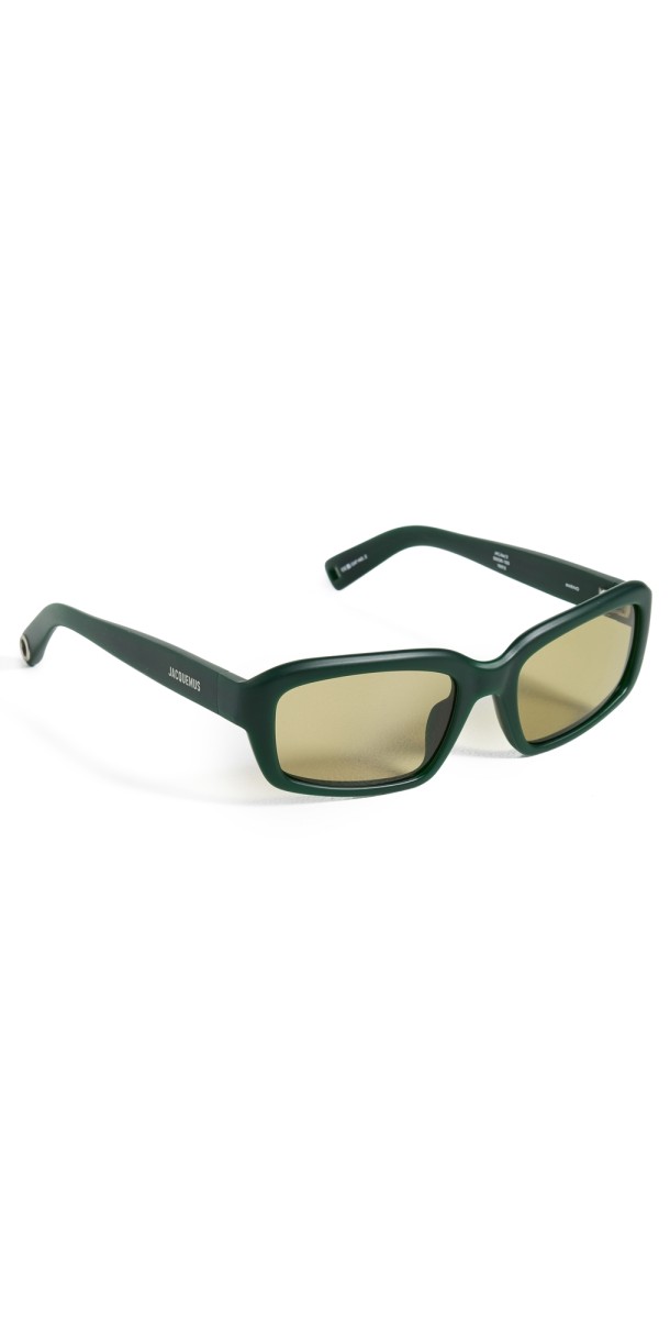 Jacquemus Marino Sunglasses Matte Green/Matte Silver/Gr