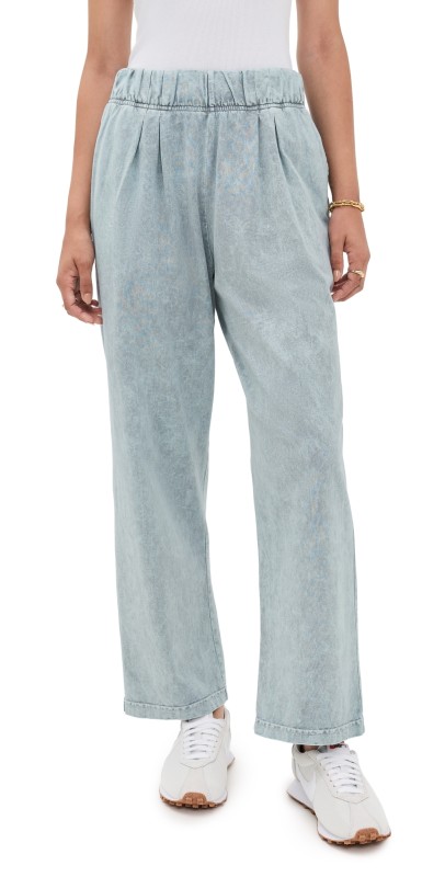 Les Tien Penny Pleat Front Pants Slate Grey Mineral