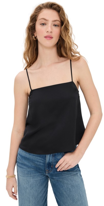 Susana Monaco Satin Cami Top Black