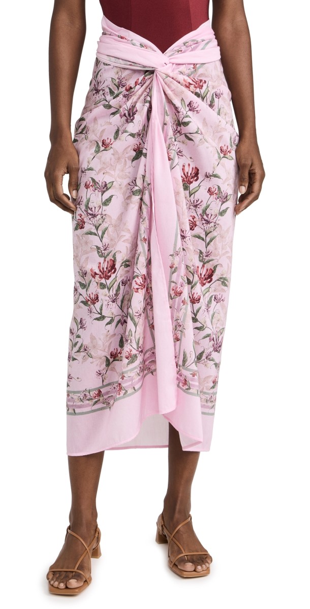 Agua by Agua Bendita Lavanda Honeysuckle Sarong Multicolor