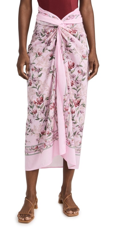 Agua by Agua Bendita Lavanda Honeysuckle Sarong Multicolor