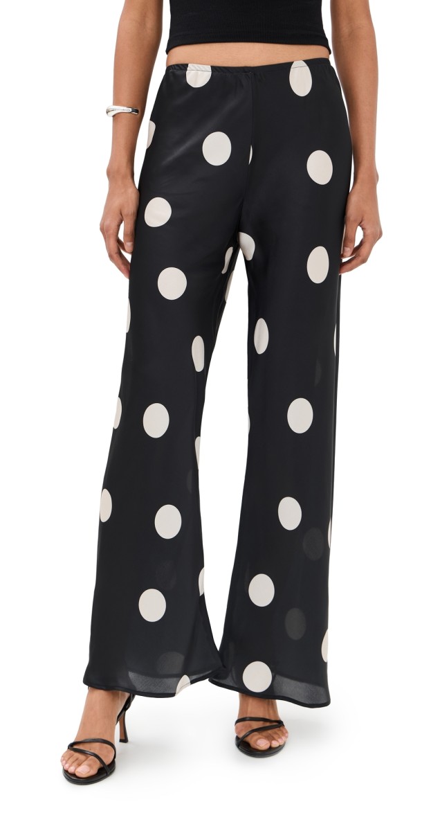 LE BOP Ellie Pants White/Black Dot