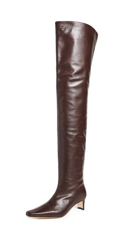 STAUD Wally Over the Knee Boots Espresso