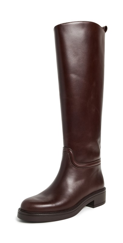 Stuart Weitzman Celia Riding Boots Walnut