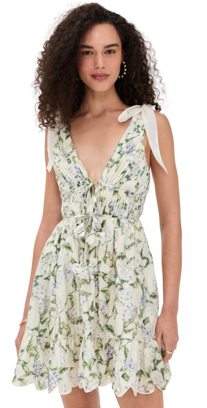 En Saison Charleston Mini Dress Natural Indigo