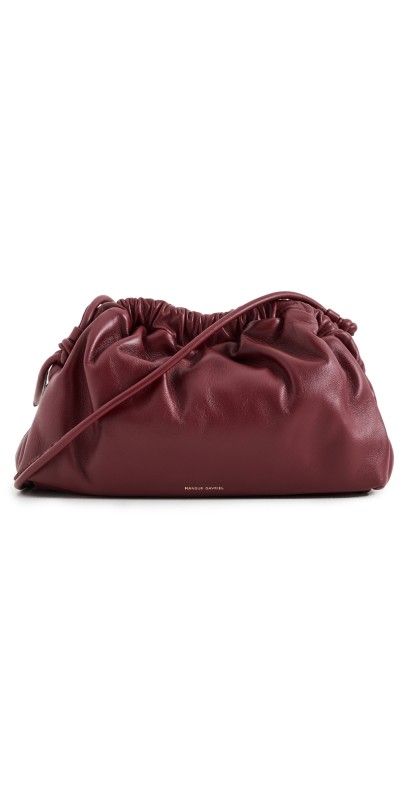 Mansur Gavriel Mini Cloud Clutch Oxblood