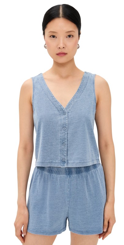 Z Supply Solace Tank Medium Indigo