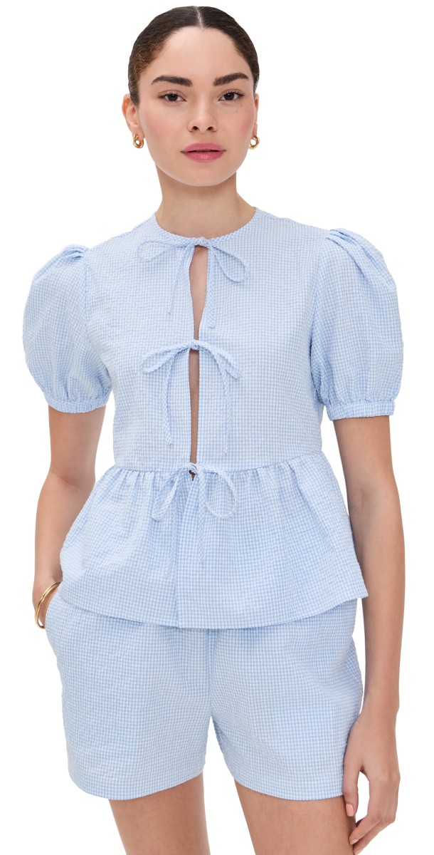 o. p.t Una Set Blue Gingham