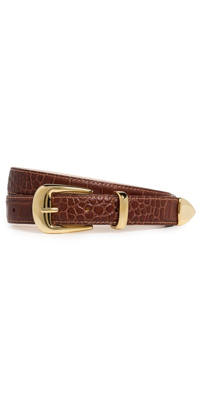 Aureum No.16 Leather Belt Patent Black