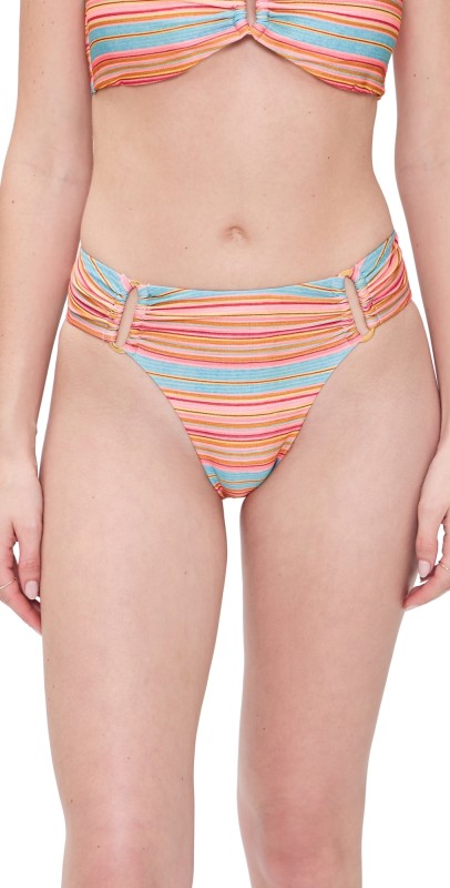 PQ Swim Detail Fanned Bikini Bottoms Balboa