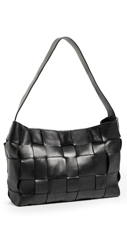 St. Agni Woven Mini Tote Black
