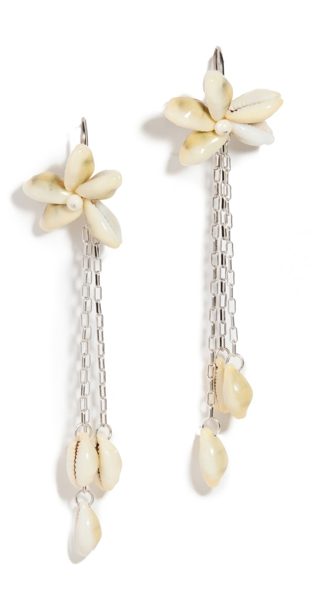 Isabel Marant Noki Earrings Ecru/Silver