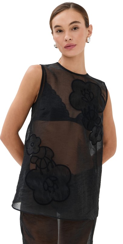 Cecilie Bahnsen Alba Top Black