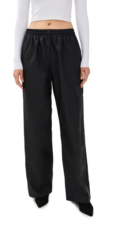WARDROBE. NYC Utility Track Pants Black