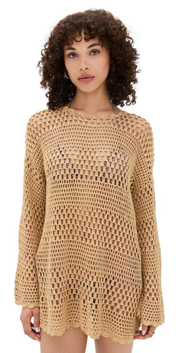 Show Me Your Mumu Paula Pullover Latte Crochet